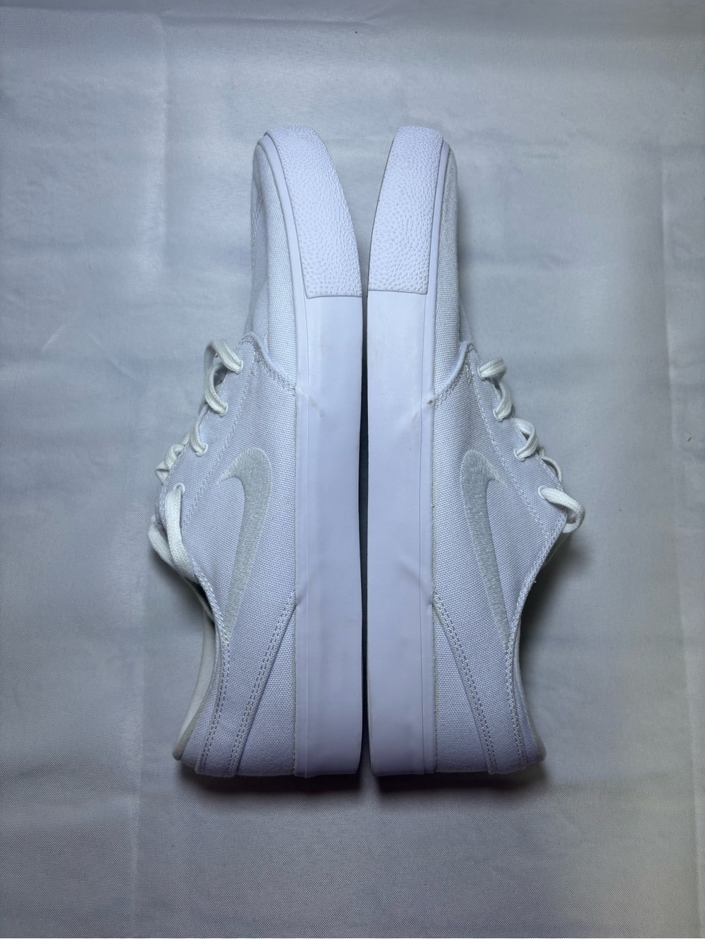 Nike Zoom Stefan Janoski Canvas Zoom Air White Skate Boarding Mend 12 NWOT - Picture 11 of 13